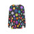 Polka dot abstract design sweatshirt - hanging