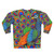 Colorful paisley peacock sweatshirt - Back