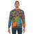 Colorful paisley peacock sweatshirt - men