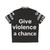 Give Violence a Chance Hawaiian Shirt with Peace Symbol - Back