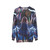 Vibrant anime fireworks sweatshirt with a colorful fantasy design - hanging