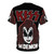 Graphic t-shirt featuring a supernatural demon kiss design inspired by the iconic rock band KISS. - Back