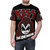Graphic t-shirt featuring a supernatural demon kiss design inspired by the iconic rock band KISS. - men front