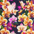 Orchid Hawaiian Shirt with Tropical Floral Print - Detail