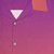 Colorful orange and purple gradient Hawaiian shirt - Detail