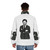 Money Heist The Professor Puffer Jacket with characters Tokyo, Berlin, Nairobi, and Rio - men back