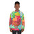 Octopus beach sweatshirt with vibrant, whimsical tropical design - women