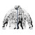 Tekkonkinkreet inspired puffer jacket with cat, rat, dog, and city graphics