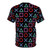 Gamer-Inspired Pattern Black T-Shirt featuring a stylized gaming design - Back
