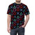 Gamer-Inspired Pattern Black T-Shirt featuring a stylized gaming design - men front