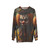 Clown-themed sweatshirt with clowns at the market design - hanging