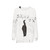 Hunter Sweatshirt with Music Notes and Cats - hanging