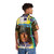 Retro 1960s Hawaiian shirt featuring "Once Upon a Time in the West" movie graphics - People Back