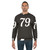 Number 79 white sports sweatshirt - men