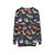 Colorful sea slug or nudibranch design on a sweatshirt - hanging
