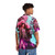 Eric Andre inspired aesthetic Hawaiian shirt with pastel colors and volcano print - People Back
