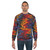 Retro pattern basketball sweatshirt - men