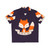 Colorful Hawaiian shirt featuring a playful fox print design