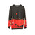 Retro-styled sweatshirt featuring a futuristic city on the planet Mars - hanging