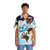 Nunu and Willump Blue Floral Hawaiian Shirt - People Front