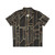 Black and gold geometric abstract Hawaiian shirt
