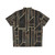 Black and gold geometric abstract Hawaiian shirt - Back