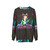 Colorful DJ Cat Sweatshirt - hanging