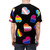Colorful t-shirt featuring pride flags and hearts in a vibrant, inclusive design - men back