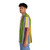 Colorful Hawaiian shirt with vibrant, abstract Gene Davis artwork - People Left