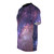 Vibrant galaxy-themed t-shirt with a stunning cosmic design - men left