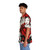 Geisha Japan Collection Hawaiian Shirt with Vibrant Floral and Umbrella Motif - People Left