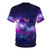 Galaxy-themed t-shirt featuring the rare Pepe the Frog meme character - Back