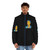 Teamcoco puffer jacket featuring a portrait of Conan Obrien - men front