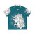 The Last Unicorn sea green Hawaiian shirt featuring a fantasy unicorn design