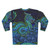 Vibrant azure dragon sweatshirt - Back
