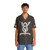"No Replacement For Displacement" Hawaiian Shirt featuring v8 engine, hot rod, and custom muscle car designs - People Front