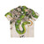 Tropical snake Hawaiian shirt with floral and calligraphy design