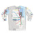 Chicago Transit Map Lake Michigan Sweatshirt - Back