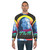 Nicolas Cage sweatshirt with 80s vaporwave and synthwave design - men