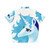 The Last Unicorn Hawaiian Shirt with Unicorn and Tropical Floral Design - Back