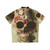 Colorful Hawaiian shirt with skull and floral design - Back