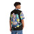 Colorful The Last Unicorn Hawaiian Shirt featuring a kawaii horse and unicorn design - People Back