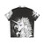The Last Unicorn Black Hawaiian Shirt with Unicorn Design - Back