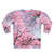 Cherry blossom sweatshirt with pink and white floral design - Back