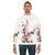 Japanese ink painting of cherry blossom flowers on a sweatshirt - men