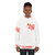 Cherry blossom goldfish print on a cozy sweatshirt - women