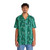 Tropical leaf Hawaiian shirt with emerald forest seamless pattern - People Front