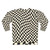 Retro wavy checkerboard pattern sweatshirt - Back