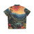 Tropical Hawaiian shirt with lush landscape and floral pattern - Back