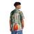 Tropical Hawaiian shirt with vibrant watercolor bird and forest design - People Back